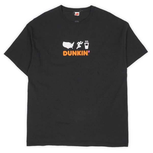 画像1: 00's DUNKIN' DONUTS 両面プリントTシャツ (1)