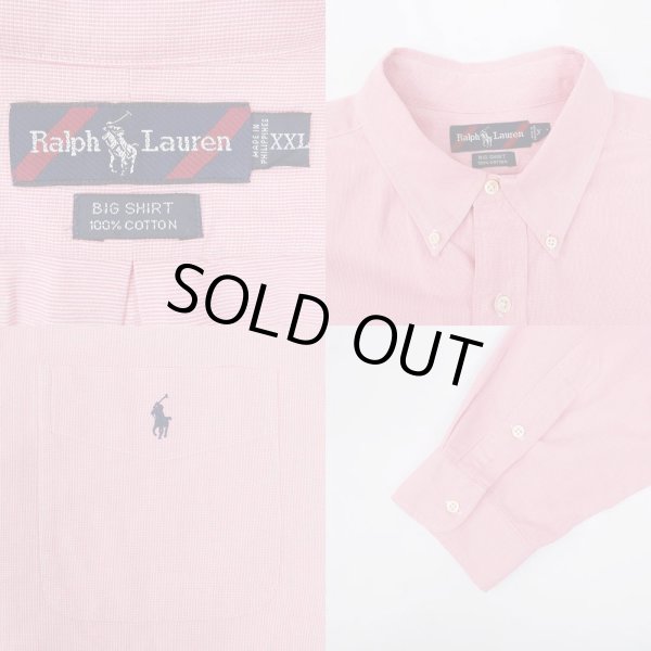 画像3: 90's Polo Ralph Lauren ボタンダウンシャツ “BIG SHIRT” (3)