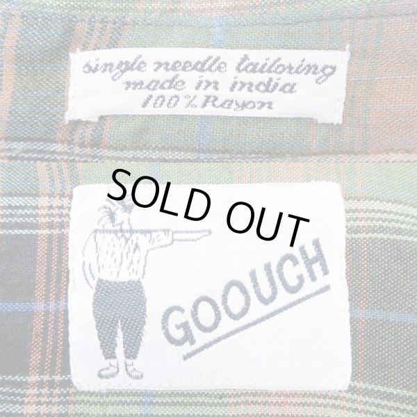 画像3: 80's GOOUCH オンブレチェック柄 レーヨンシャツ “DEADSTOCK” (3)