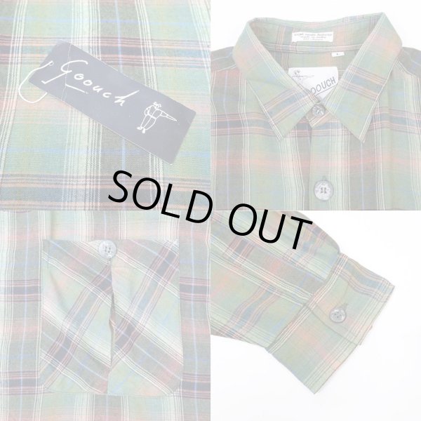 画像4: 80's GOOUCH オンブレチェック柄 レーヨンシャツ “DEADSTOCK” (4)
