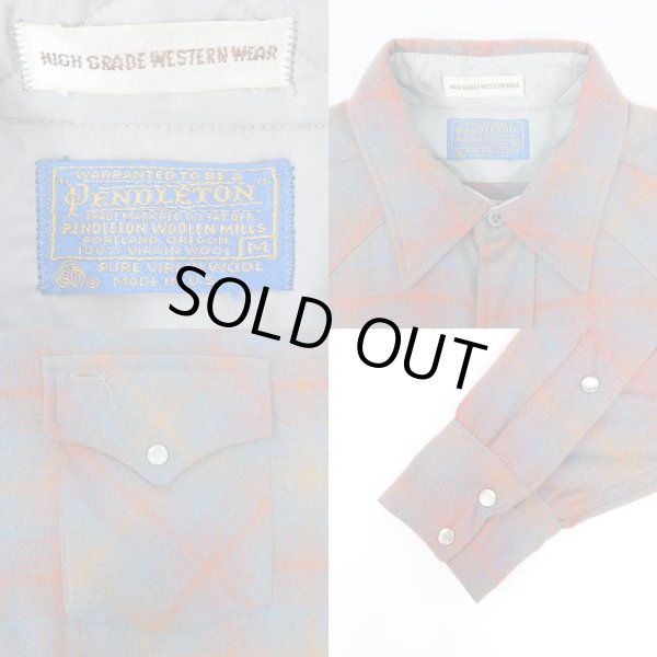画像3: 70's Pendleton ウールウエスタンシャツ "MADE IN USA" (3)