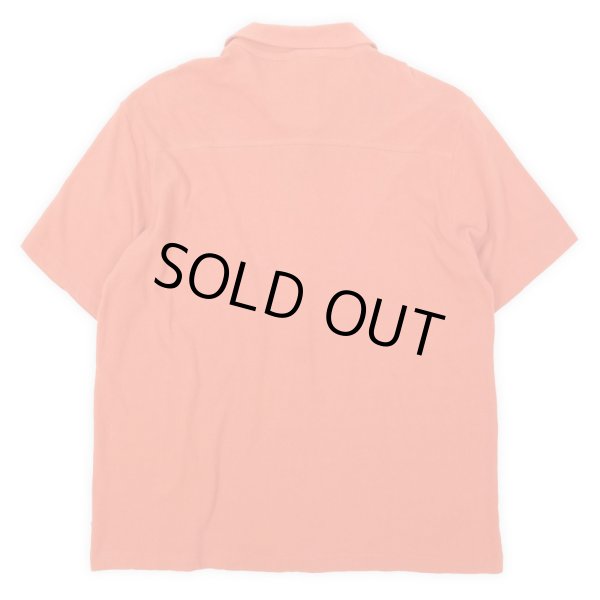 画像2: 90's ROUTE 66 コットンピケ オープンカラーシャツ "ORANGE / DEADSTOCK" (2)