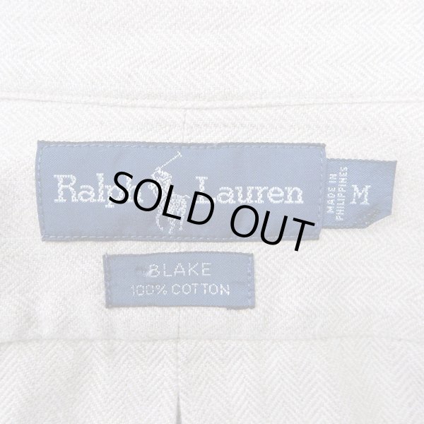 画像2: 90's Polo Ralph Lauren ボタンダウンシャツ “HBT / BLAKE” (2)