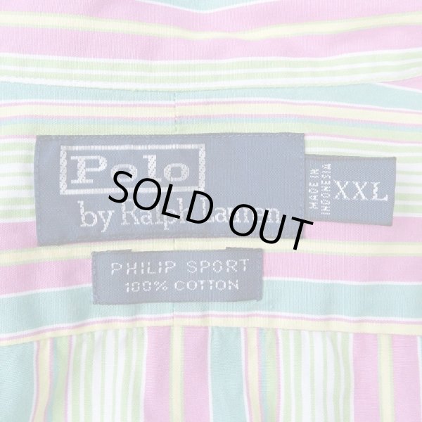 画像2: 90's Polo Ralph Lauren レギュラーカラーシャツ “PHILIP SPORT” (2)