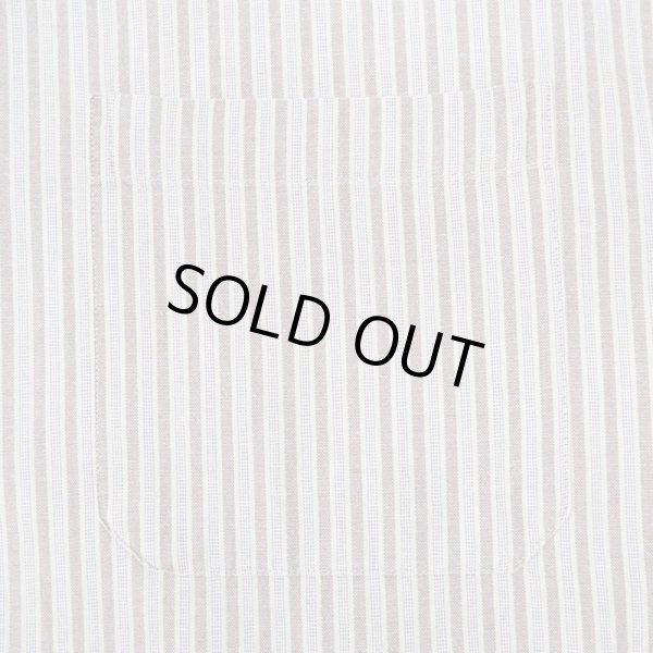 画像4: Early 00's OLD GAP マルチストライプ柄 バンドカラーシャツ (4)