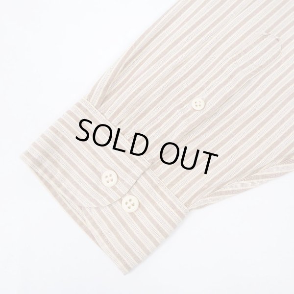 画像5: Early 00's OLD GAP マルチストライプ柄 バンドカラーシャツ (5)