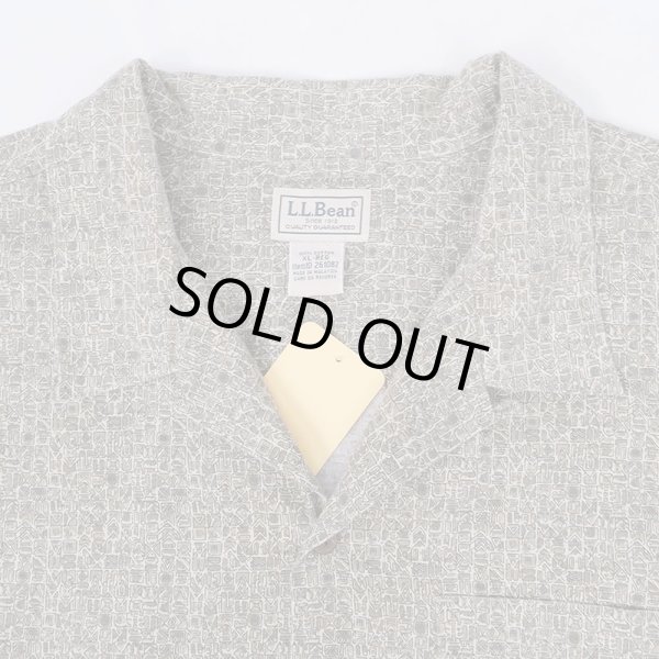 画像3: 00's L.L.Bean S/S オープンカラーシャツ "OLIVE BASE" (3)