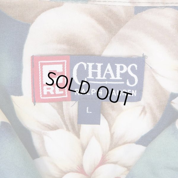 画像3: 90's CHAPS Ralph Lauren S/S 総柄 オープンカラーシャツ (3)