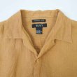 画像3: 00's BRUNO S/S オープンカラーシャツ "LINEN / MUSTARD" (3)