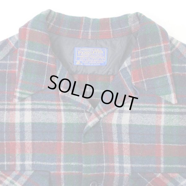 画像3: 70's Pendleton オープンカラー ウールシャツ "MADE IN USA" (3)