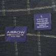 画像2: 00's Arrow レギュラーカラー コットンレーヨンシャツ "BLACK Plaid" (2)