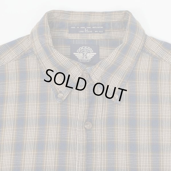 画像4: 90's DOCKERS フランネル ボタンダウンシャツ (4)