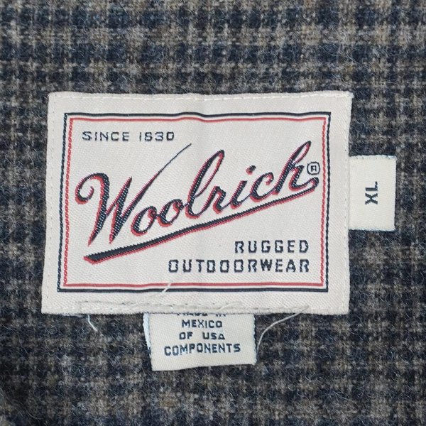 画像2: 00's Woolrich ウールボックスシャツ "USA COMPONENTS / AS-IS" (2)