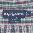 画像2: 90's Polo Ralph Lauren ボタンダウンシャツ "BLAKE / Green Plaid" (2)