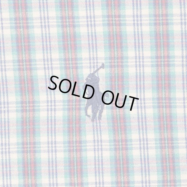 画像3: 90's Polo Ralph Lauren ボタンダウンシャツ "BLAKE / Green Plaid" (3)