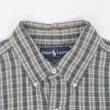 画像4: 90's Polo Ralph Lauren ボタンダウンシャツ "BLAKE / Green Plaid" (4)