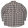 画像1: 90's MOOSE CREEK フランネルシャツ "Brown Ombre Plaid" (1)