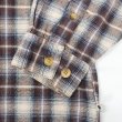 画像4: 90's MOOSE CREEK フランネルシャツ "Brown Ombre Plaid" (4)