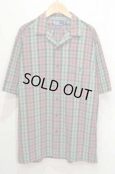 画像1: 90's POLO Ralph Lauren S/S オープンカラーシャツ “CALDWELL” (1)