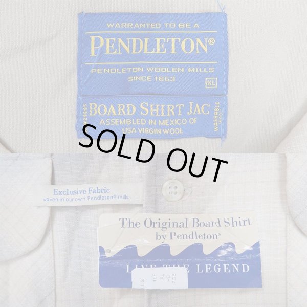 画像3: Pendleton オンブレチェック柄 ウールシャツ "DEADSTOCK" (3)