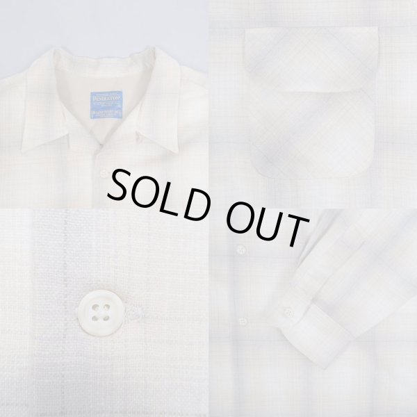 画像4: Pendleton オンブレチェック柄 ウールシャツ "DEADSTOCK" (4)