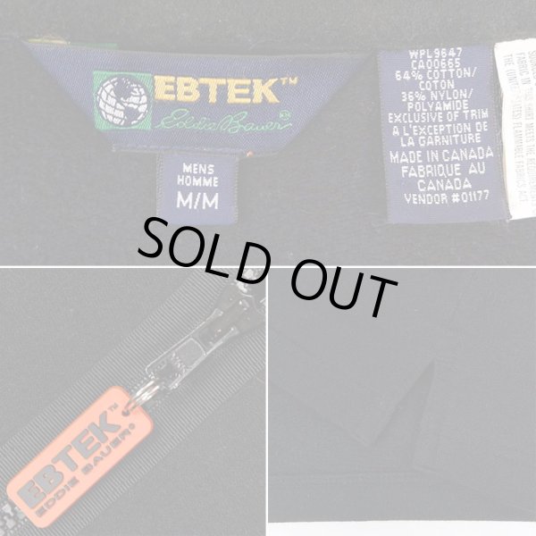 画像3: 90's Eddie Bauer EBTEK ハーフジップ プルオーバー "MADE IN CANADA" (3)