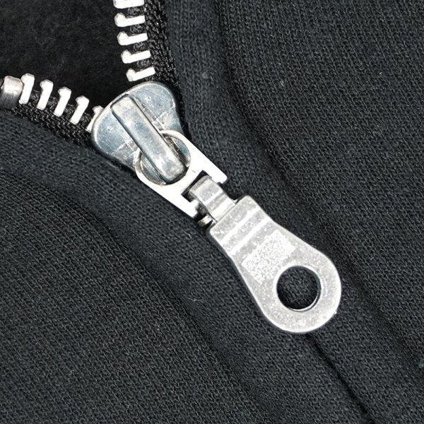 画像3: 00's GILDAN フルジップ スウェットパーカー "BLACK" (3)