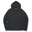 画像1: 00's Polo Ralph Lauren コットンフーディーサーマル "BLACK" (1)