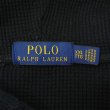 画像2: 00's Polo Ralph Lauren コットンフーディーサーマル "BLACK" (2)