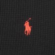 画像3: 00's Polo Ralph Lauren コットンフーディーサーマル "BLACK" (3)