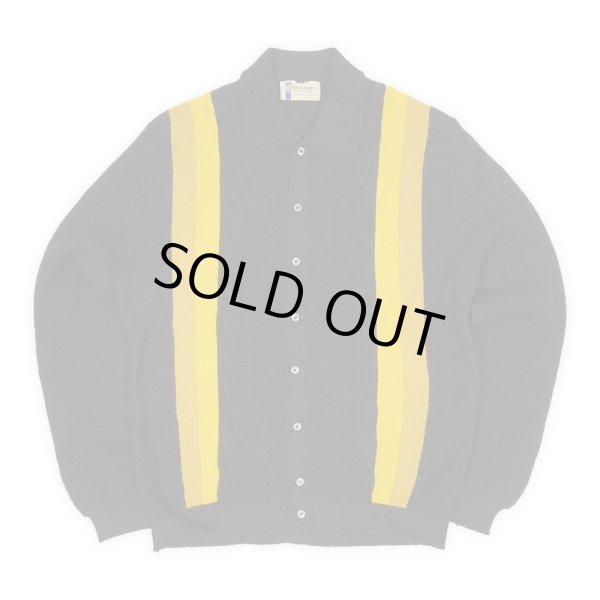 画像1: 60's Heritage Sportswear 襟付き アクリルニットカーディガン "MADE IN USA" (1)