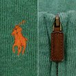 画像3: 00's Polo Ralph Lauren ハーフジップ コットンニット "GREEN" (3)