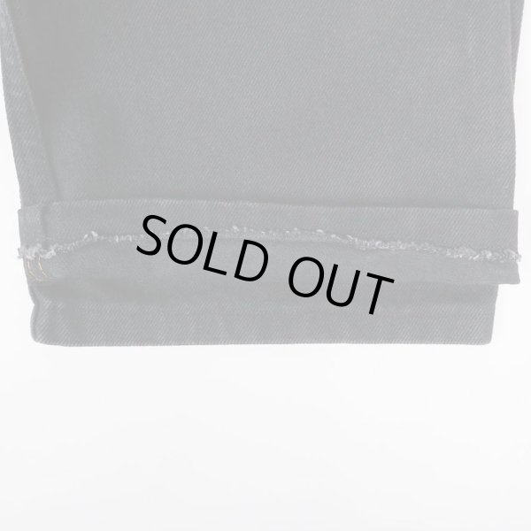 画像4: 80's Key サスペンダーボタン付き デニムパンツ "BLACK / MADE IN USA" (4)