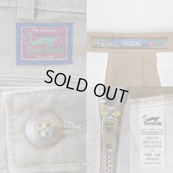 画像3: 90's Duxbak 2タック チノトラウザー "MADE IN USA" (3)