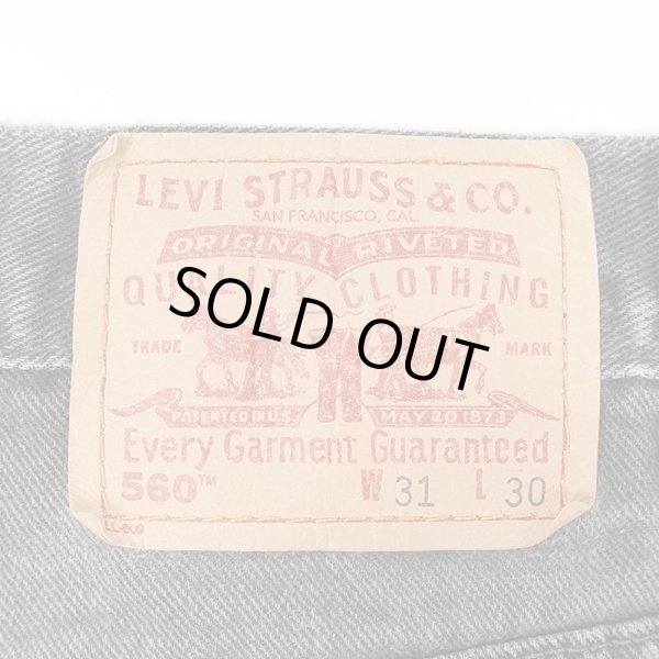 画像3: Early 00's Levi's 560 ブラックデニムパンツ "W31 L30" (3)