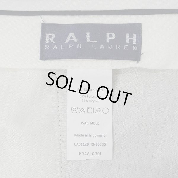 画像3: 00's Ralph Lauren 2タック スラックス "ハウンドトゥース / W34 L30" (3)