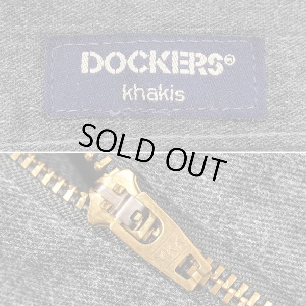 画像4: Early 00's DOCKERS 2タック トラウザー "Chacoal Heather / W34 L30" (4)