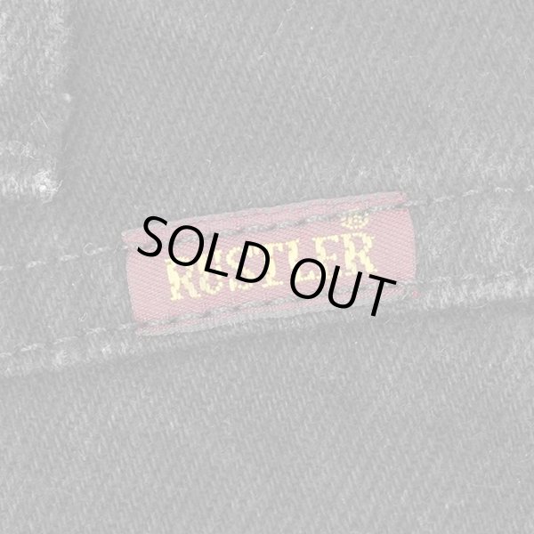 画像3: 00's RUSTLER ブラックデニムパンツ "W34 L30" (3)