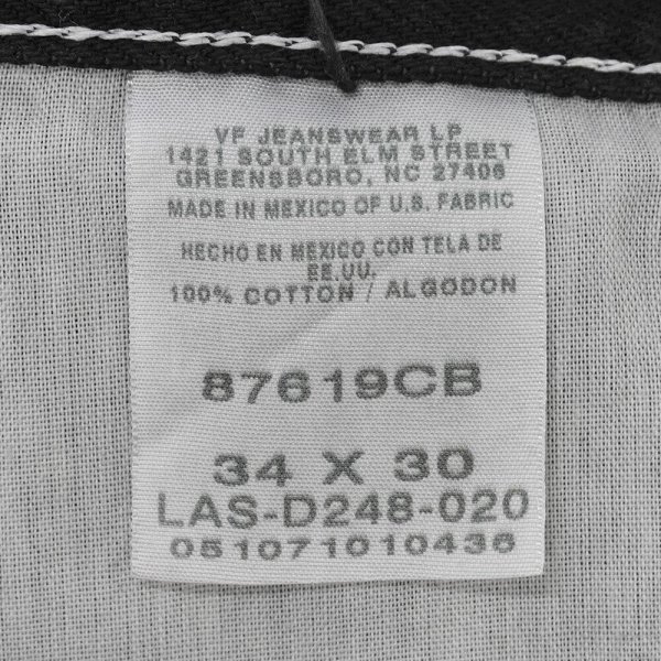 画像4: 00's RUSTLER ブラックデニムパンツ "W34 L30" (4)