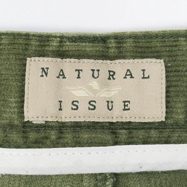 画像3: 90-00's NATURAL ISSUE 2タック コーデュロイトラウザー "OLIVE / W36 L30" (3)