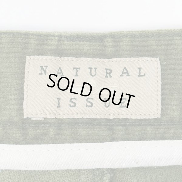 画像3: 90-00's NATURAL ISSUE 2タック コーデュロイトラウザー "OLIVE / W36 L30" (3)