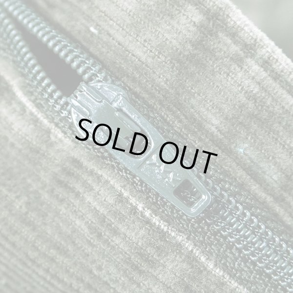 画像4: 90-00's NATURAL ISSUE 2タック コーデュロイトラウザー "OLIVE / W36 L30" (4)