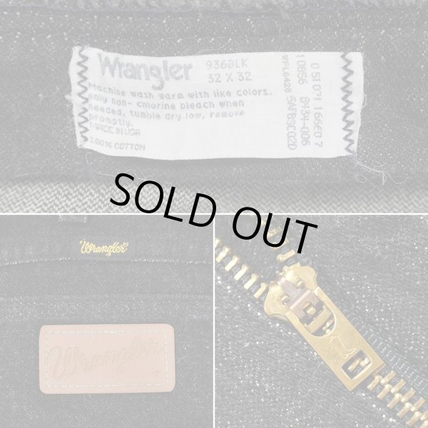 画像3: 90's Wrangler 936BLK 先染めブラックデニムパンツ “W32 L32 / MADE IN USA” (3)