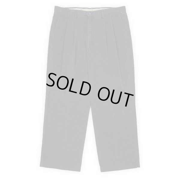 画像1: 00's DOCKERS 2タック チノトラウザー "BLACK / W36" (1)