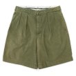 画像1: 90's Polo Ralph Lauren 2タック チノショーツ "TYLER SHORT / OLIVE" (1)