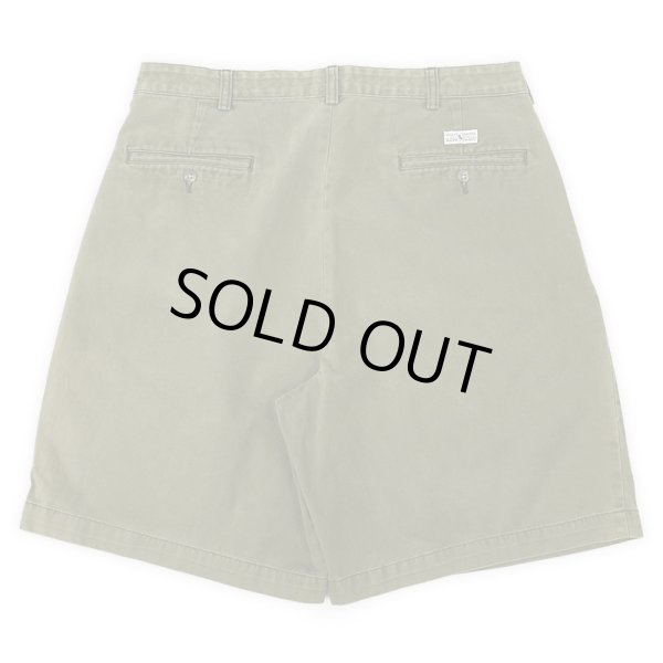 画像2: 90's Polo Ralph Lauren 2タック チノショーツ "TYLER SHORT / OLIVE" (2)
