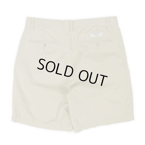 画像2: 00's Polo Ralph Lauren ノータック チノショーツ "BEIGE" (2)