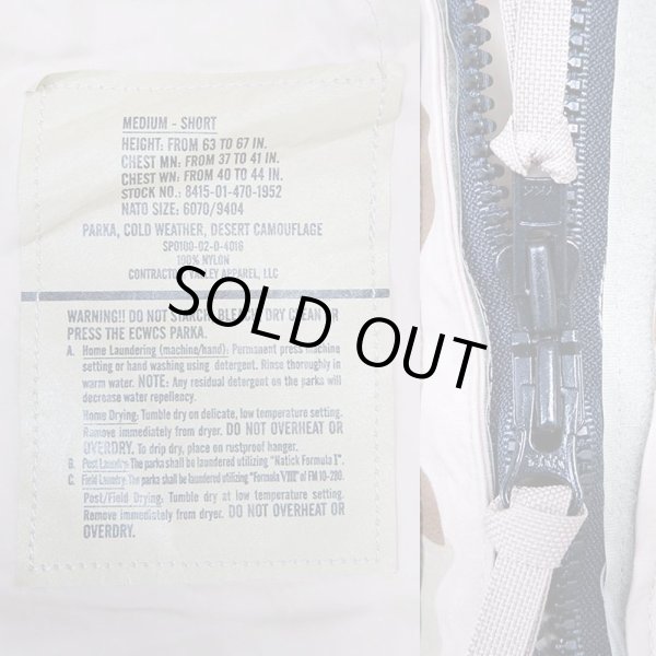 画像3: 00's US.ARMY ECWCS 3C デザートカモ柄 GORE-TEX PARKA “MEDIUM-SHORT / DEADSTOCK” (3)