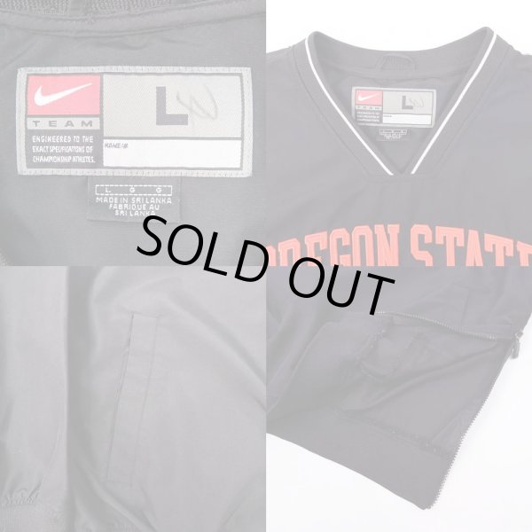 画像3: 00's NIKE Vネック ナイロンプルオーバー "OREGON STATE" (3)