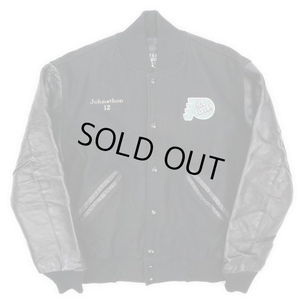 画像2: 90's ICE FLYERS スタジャン "MADE IN USA" (2)